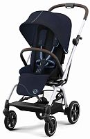 Cybex Прогулочная коляска с дождевиком и бампером Eezy S Twist+ 2 SLV / цвет Ocean Blue (синий)					