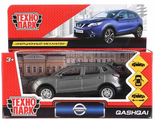 Технопарк Металлическая модель «Nissan Qashqai» / цвет серый